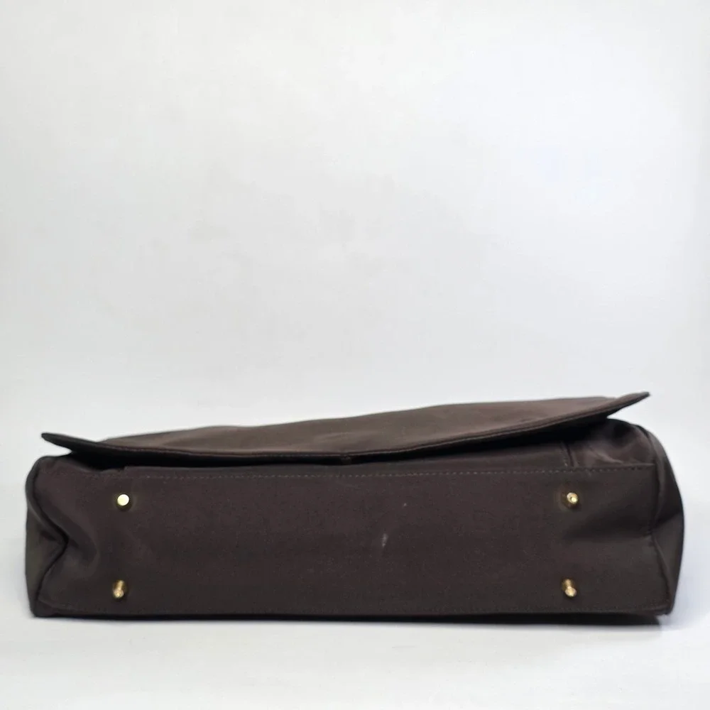 Valerie Stevens Messenger Bag Brown Crossbody Laptop Briefcase RN 13711 Large